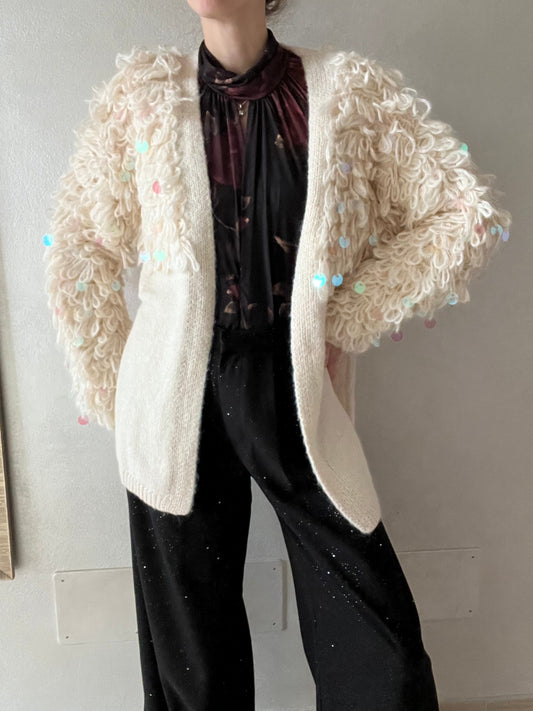 Cardigan pailettes
