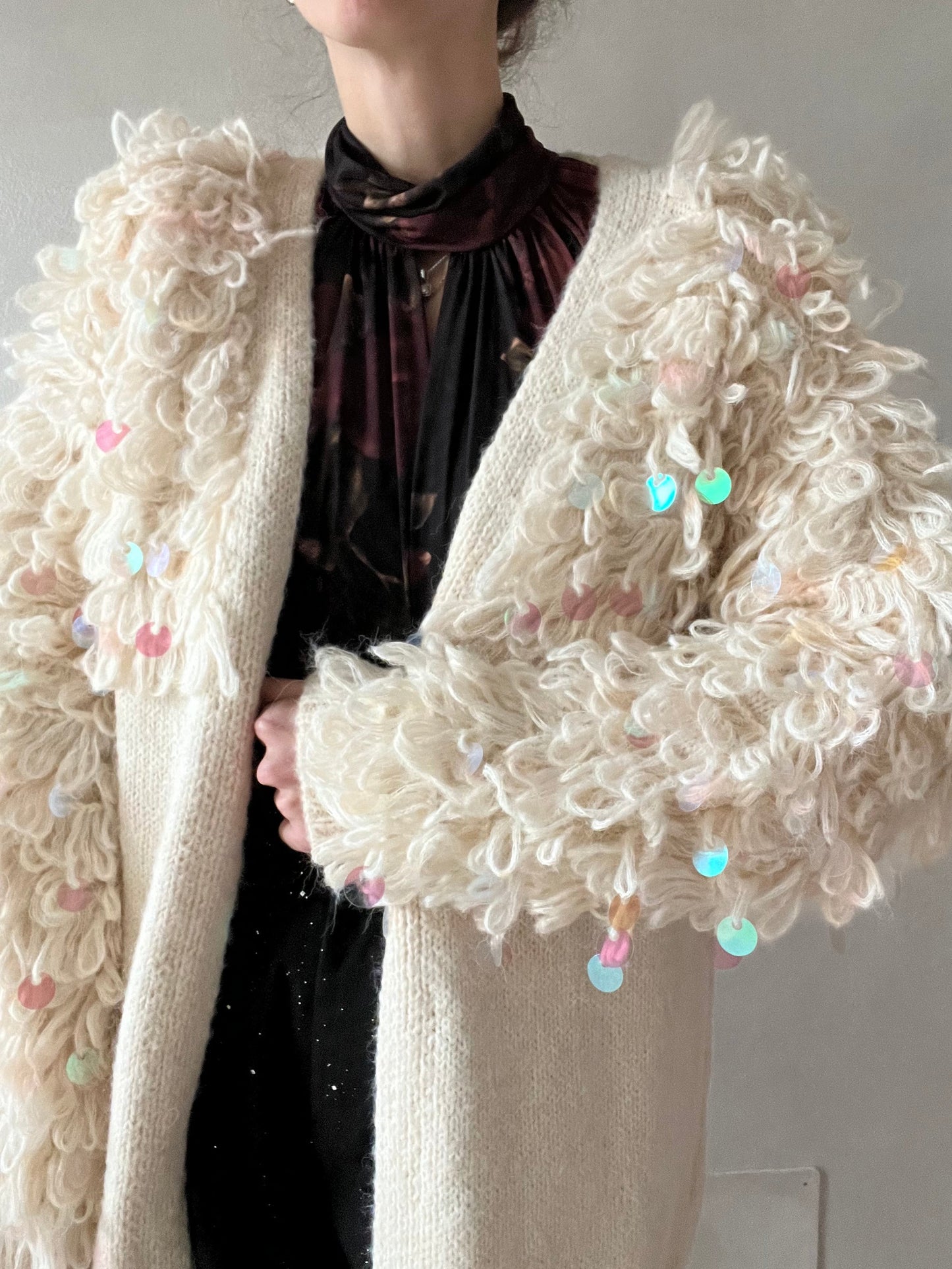 Cardigan pailettes