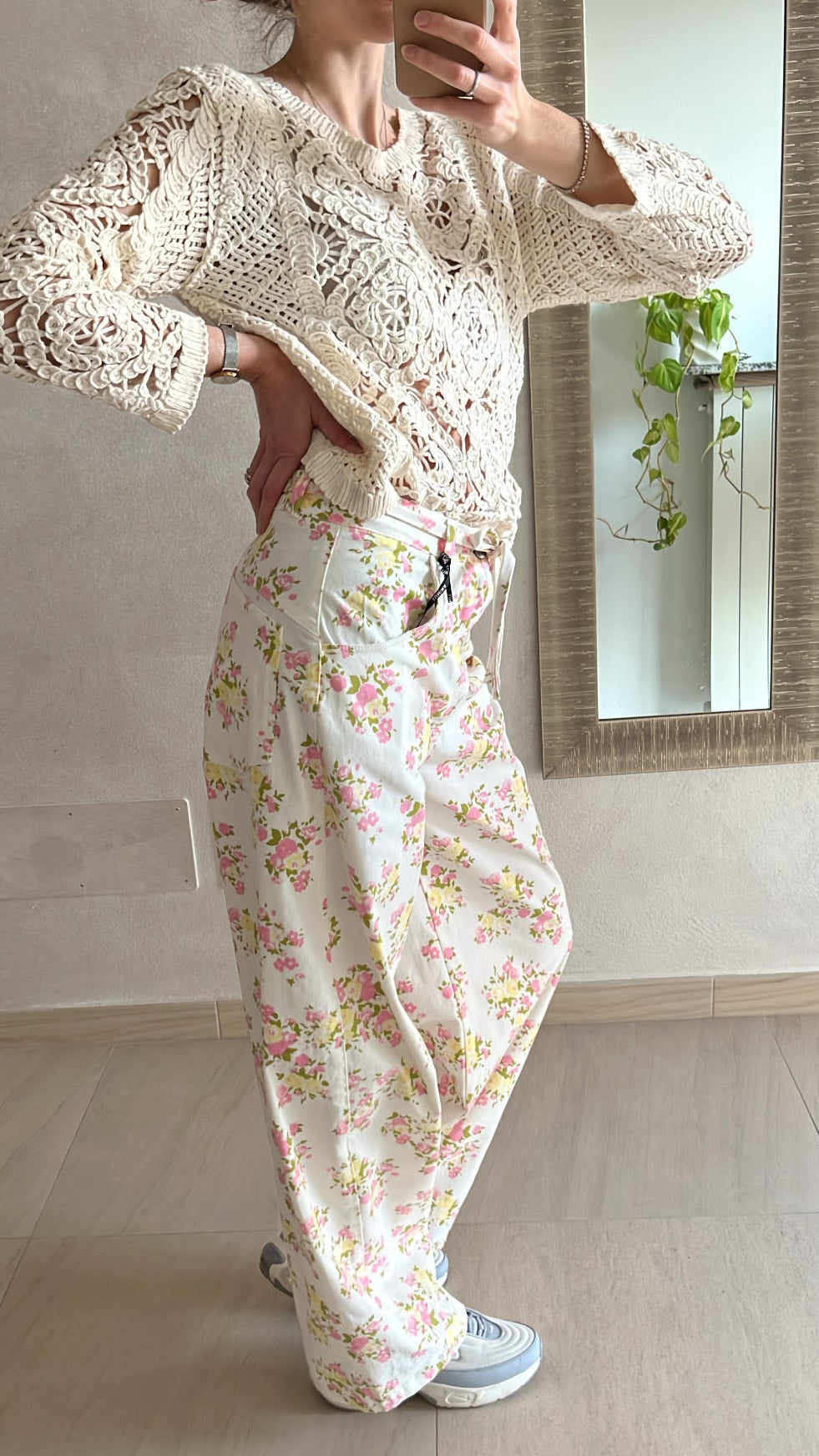 Pantalone fiori Lumina