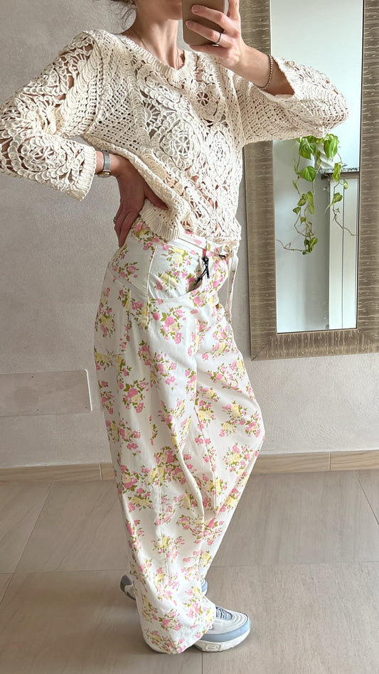 Pantalone fiori Lumina