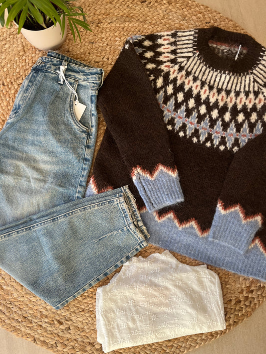 Maglione con disegni