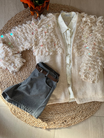 Cardigan pailettes