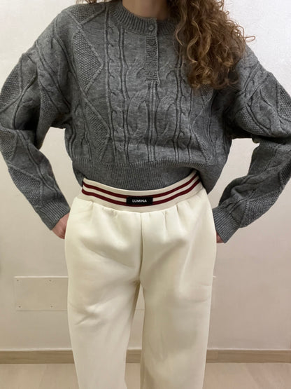 Maglione trama lavorata