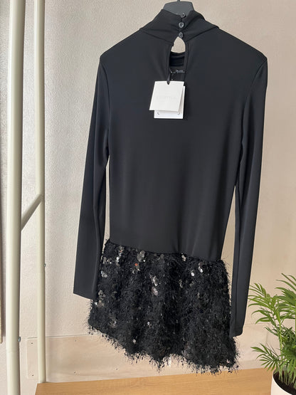 Abito dettaglio paillettes Lumina