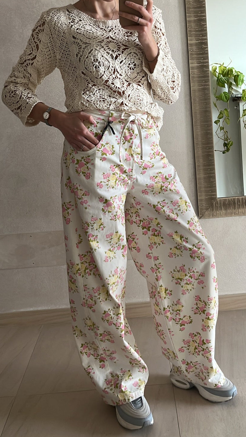 Pantalone fiori Lumina