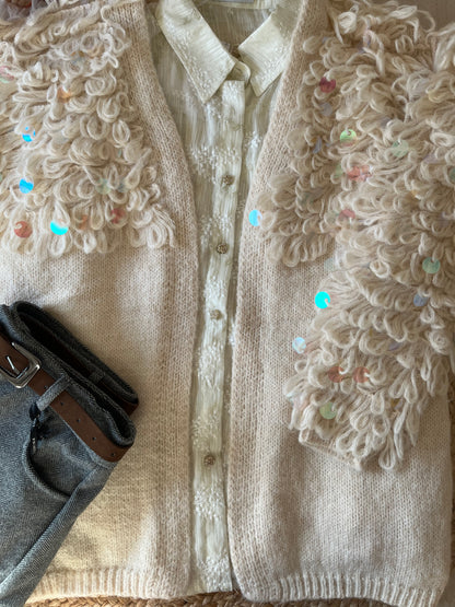 Cardigan pailettes