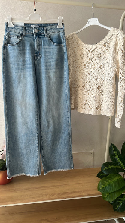 Jeans sfrangiati
