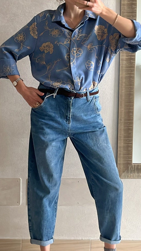 Camicia ricami fiori